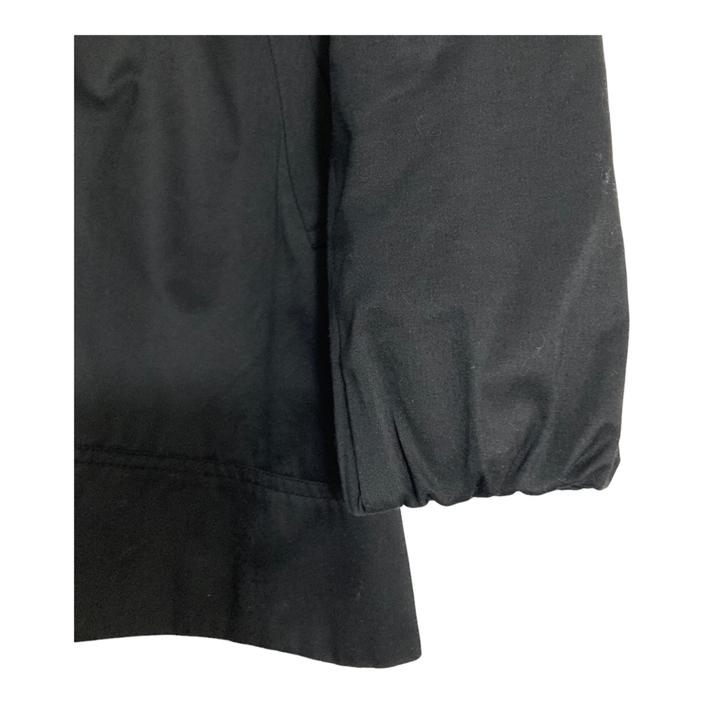 H&M Coat Jacket Women Sz 12 Pockets Lined Black pleated - Picture 14 of 14